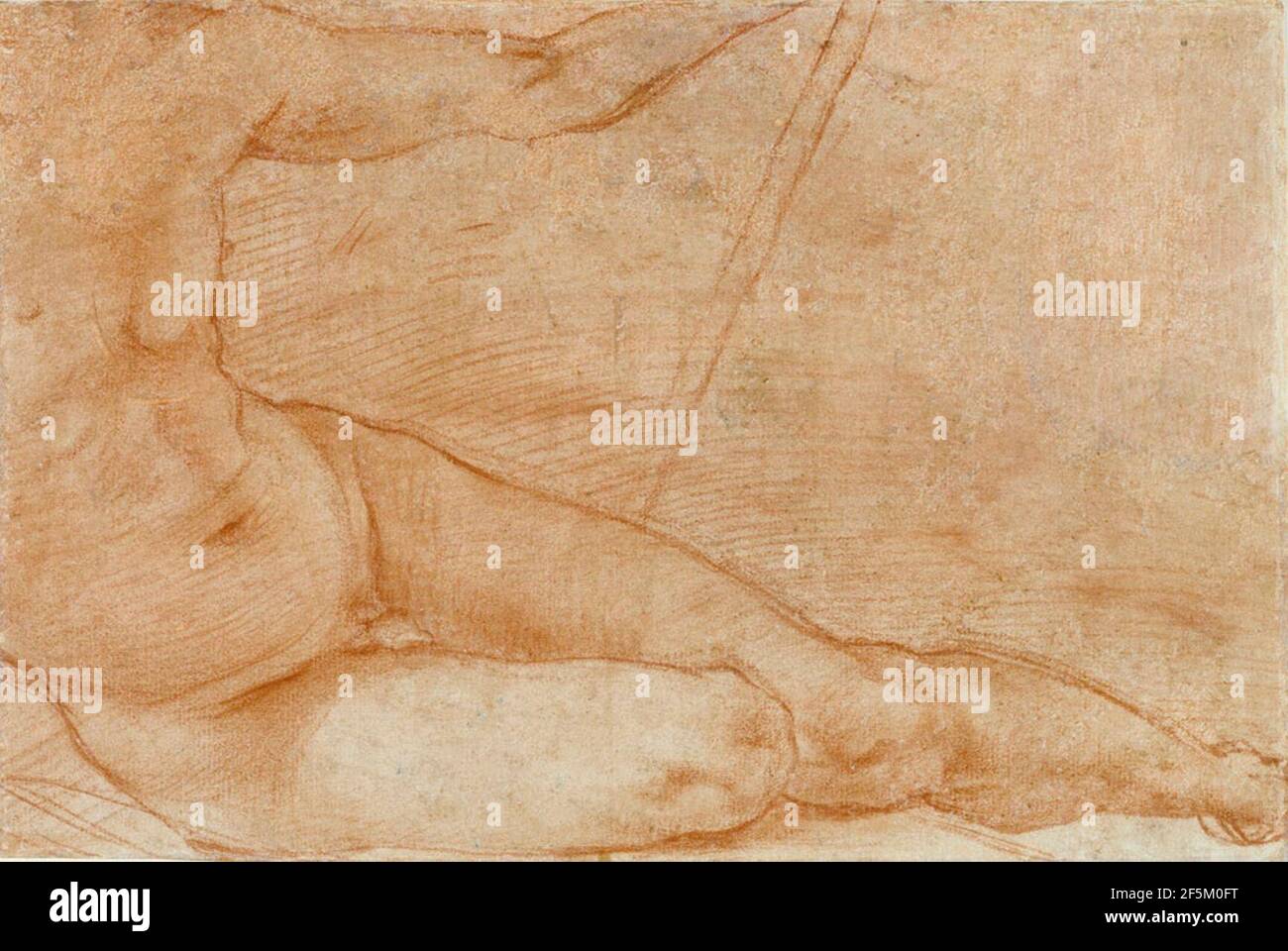 Reclining Figure by Pontormo (Jacopo Carucci), 1520, Stock Photo