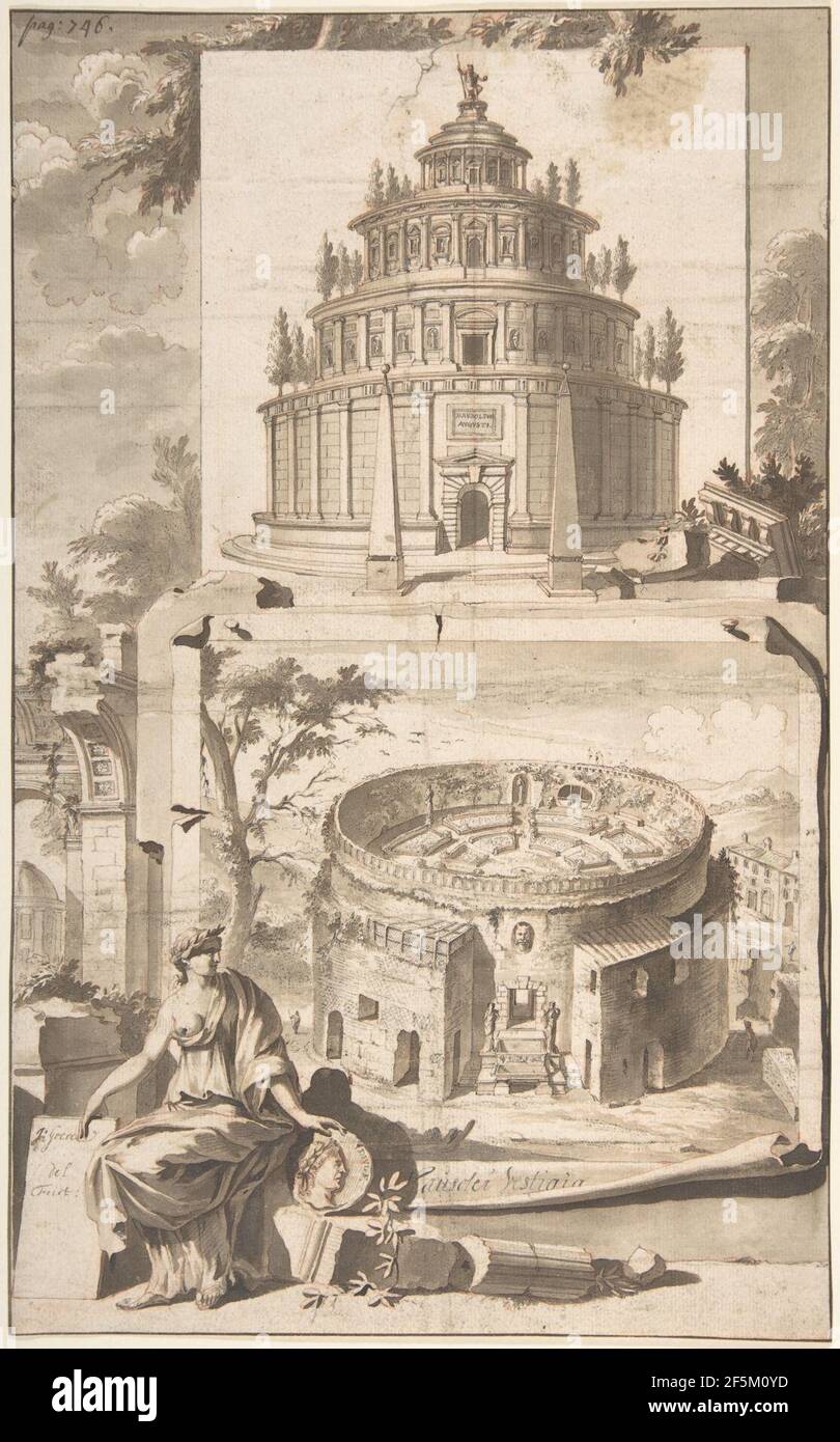 Reconstruction of the mausoleum of Augustus, Rome Stock Photo - Alamy