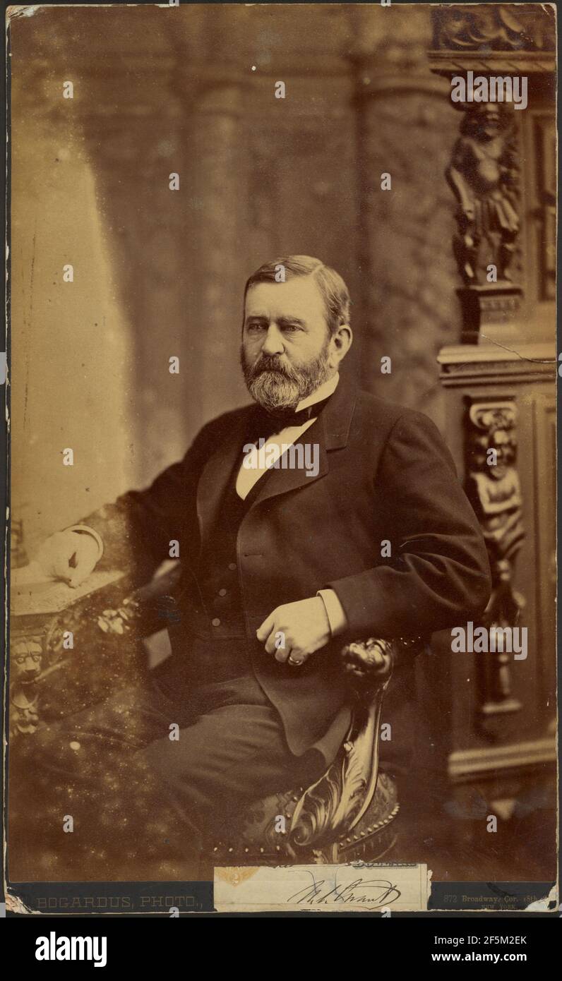 U.S. Grant. Abraham Bogardus (American, 1822 - 1908) Stock Photo