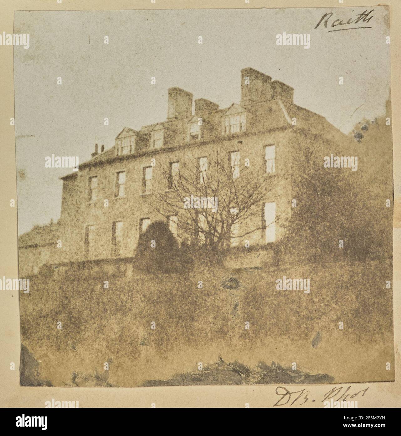 Raith House.. Sir David Brewster (Scottish, 1781 - 1868) Stock Photo