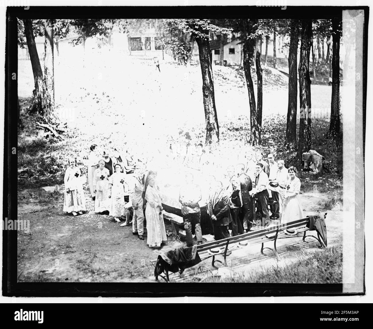 Red Cross at Chesapeake Beach Stock Photo Alamy
