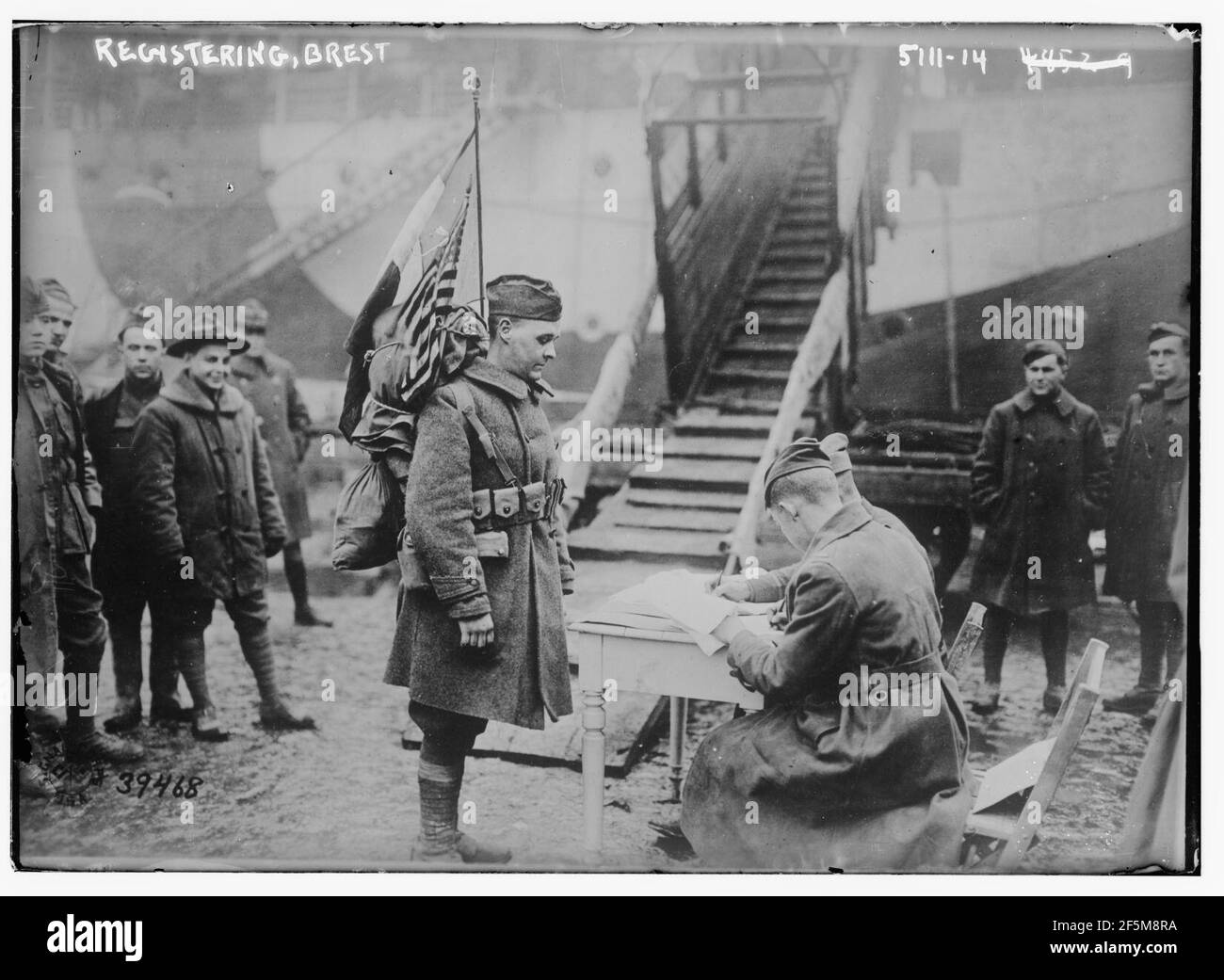 Registering, Brest (St. Nazaire Stock Photo Alamy