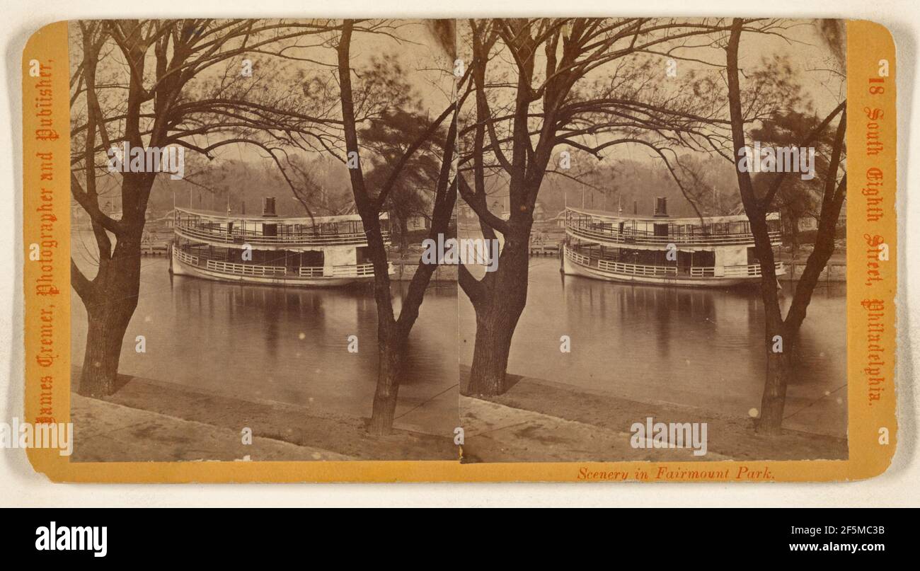 Park Steamer at Boat Landing, Fairmount Park, Philadelphia ...
