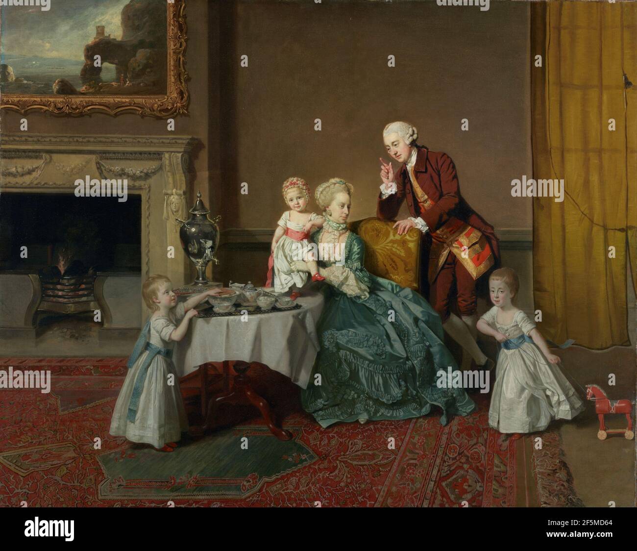 John, Fourteenth Lord Willoughby de Broke, and His Family. Johann