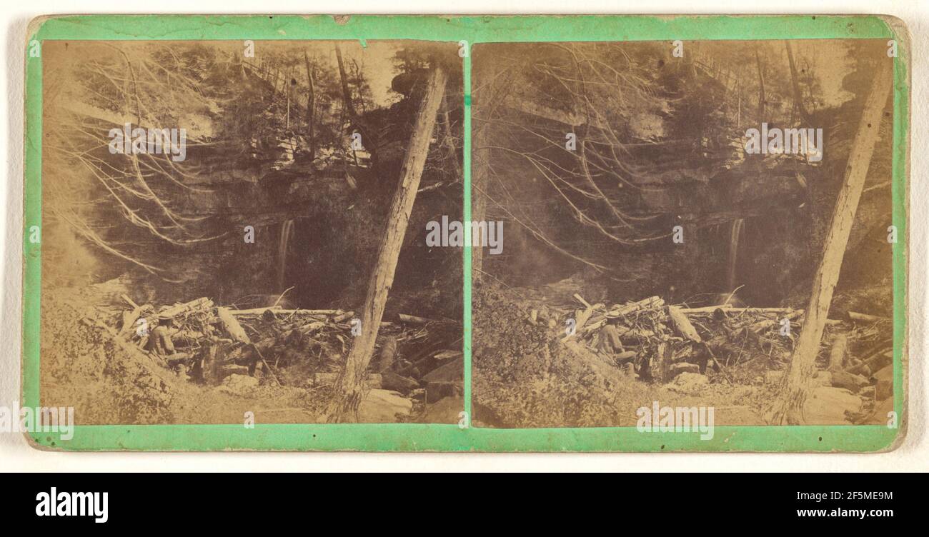 The Falls showing the Moravia, N.Y.. T. T. Tuthill (American