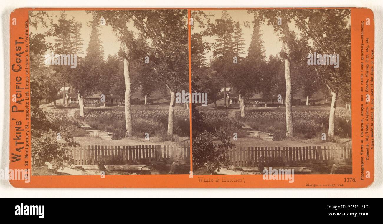 White & Hatches', Mariposa County, Cal.. Carleton Watkins (American, 1829 - 1916) Stock Photo