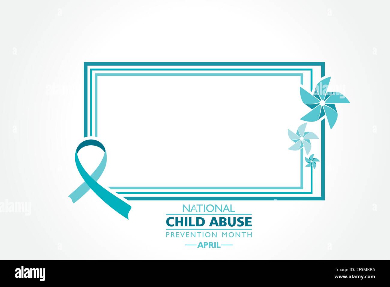 Vector illustration of National Child Abuse Prevention Month observed ...