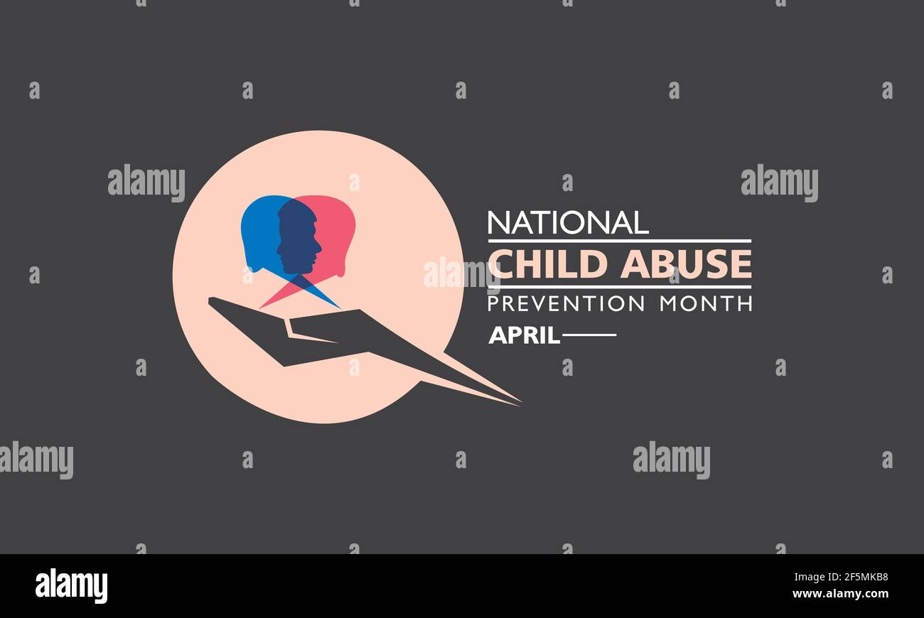 Vector illustration of National Child Abuse Prevention Month observed ...