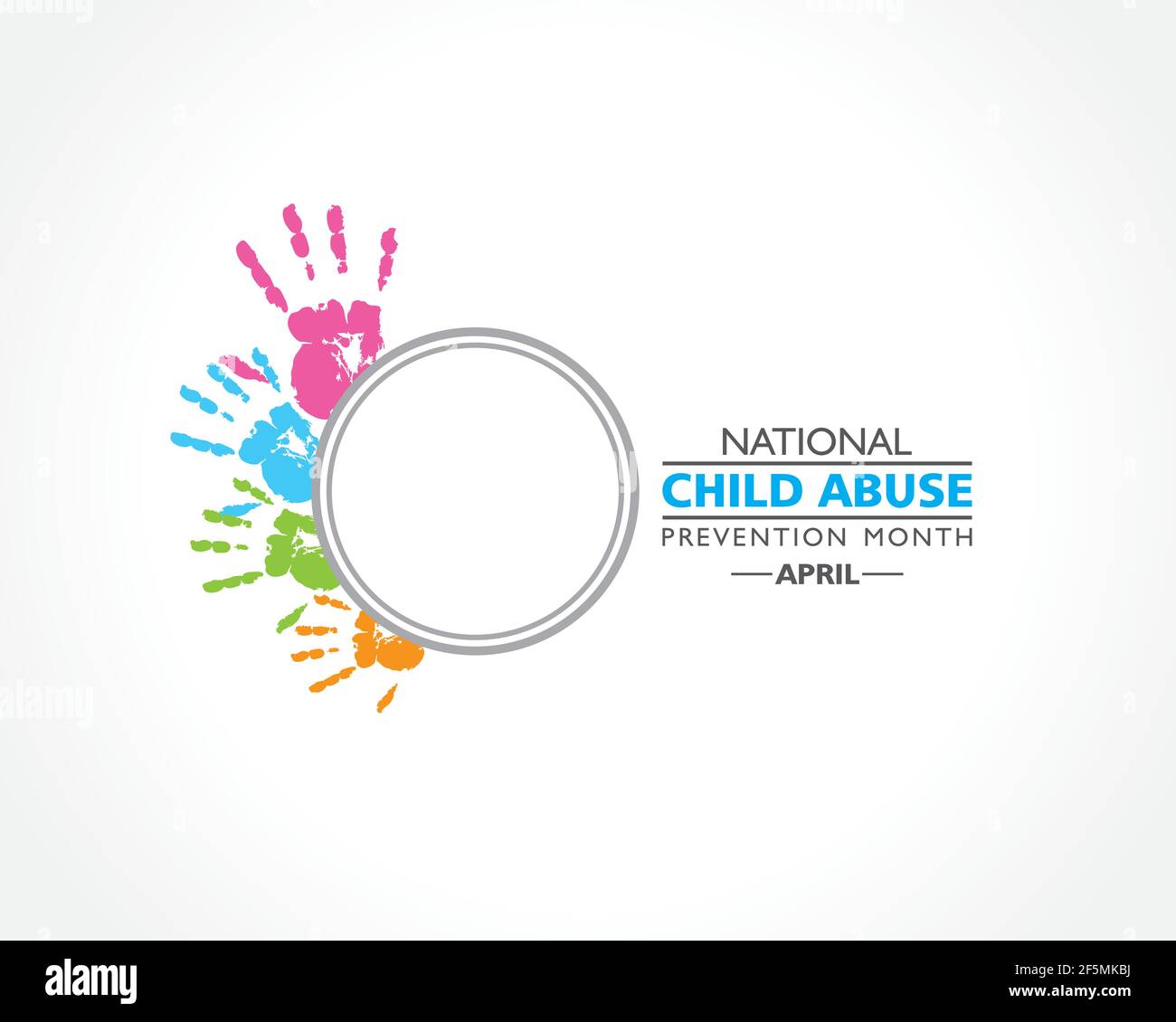 Vector illustration of National Child Abuse Prevention Month observed ...