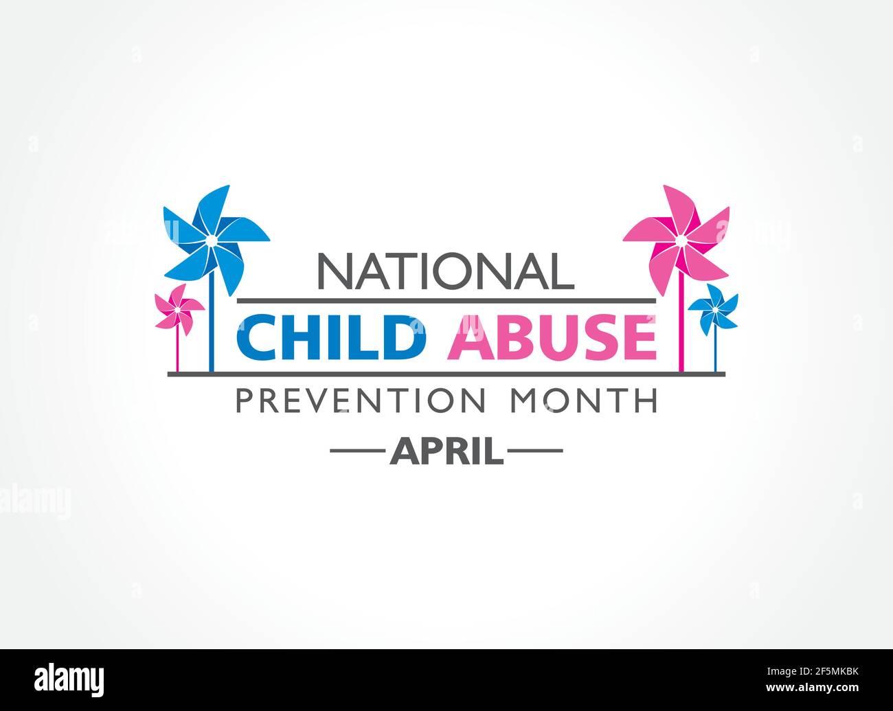 Vector illustration of National Child Abuse Prevention Month observed ...