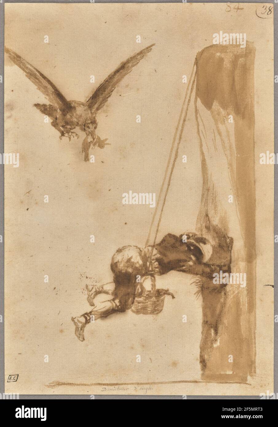 The Eagle Hunter. Francisco José de Goya y Lucientes (Francisco de Goya) (Spanish, 1746 - 1828) Stock Photo