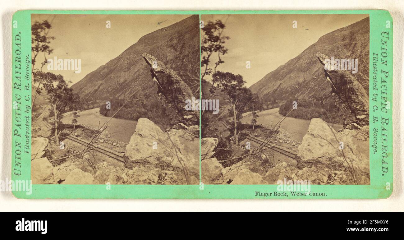 Finger Rock, Weber Canon.. C.R. Savage (American, born England, 1832 ...