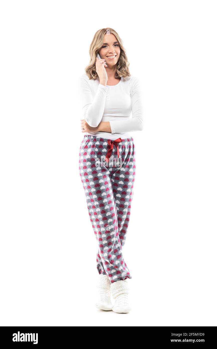 Sleepwear and woman and full length hi res stock photography and images Alamy