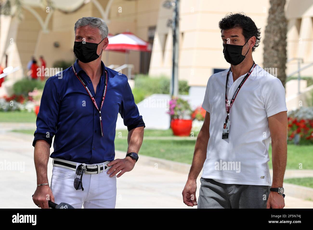 L To R David Coulthard Gbr Red Bull Racing And Scuderia Toro Advisor Channel 4