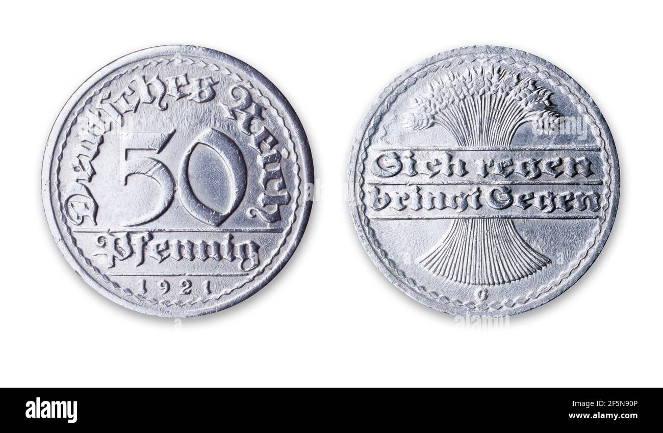 50 Pfennig Deutsches Reich Stock Photo - Alamy