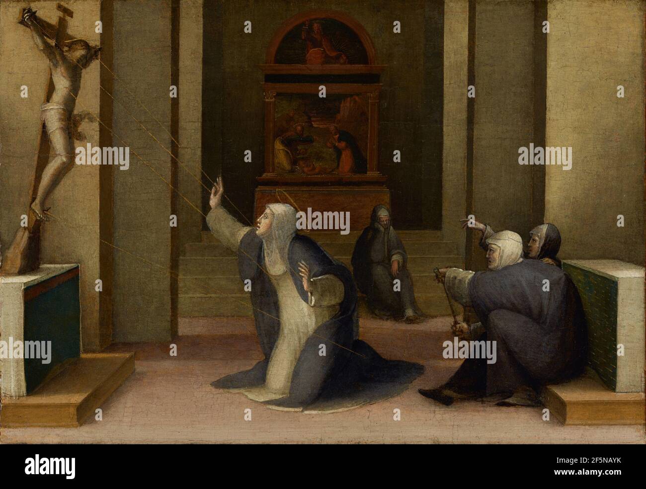 Saint Catherine of Siena Receiving the Stigmata. Domenico Beccafumi ...
