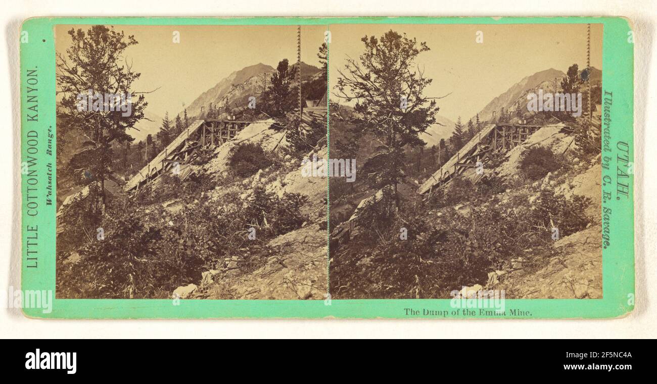 The Dump of Emma Mine. Little Cottonwood Kanyon sic. Wahsatch Range.. C