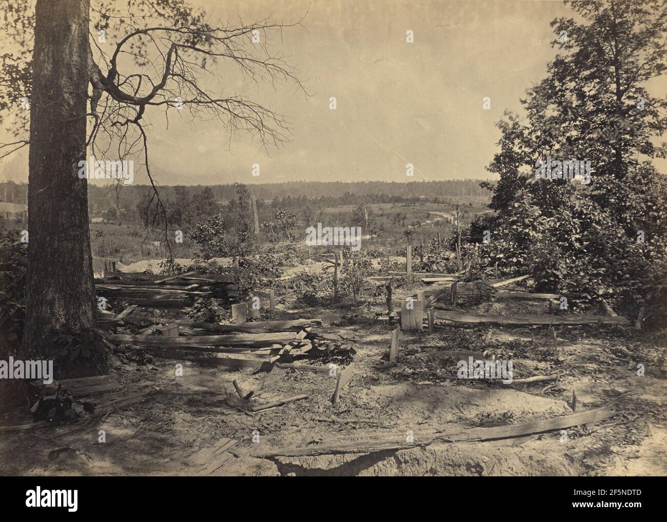 The Battle Field of Peach Tree Creek, N. Barnard