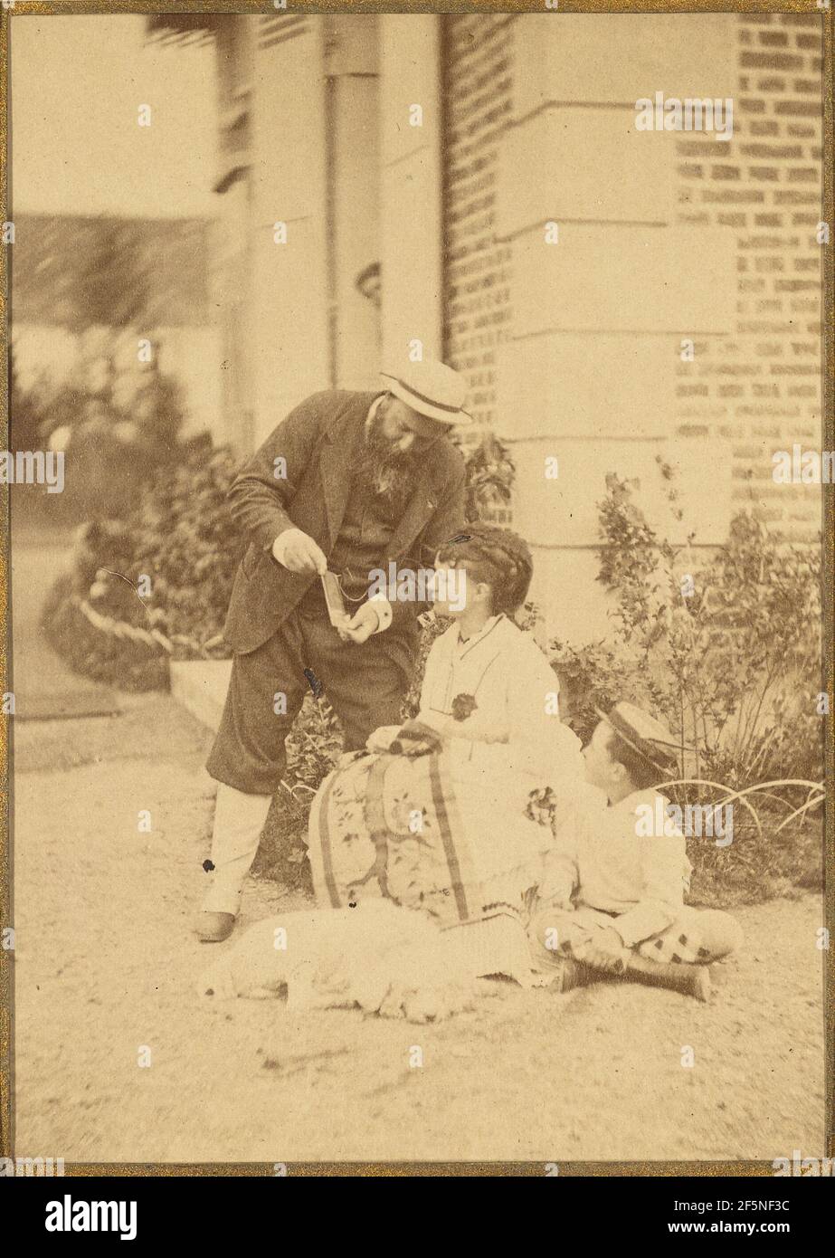 Comte Olympe Aguado, Comtesse Olympe Aguado, and Louis Aguado Stock