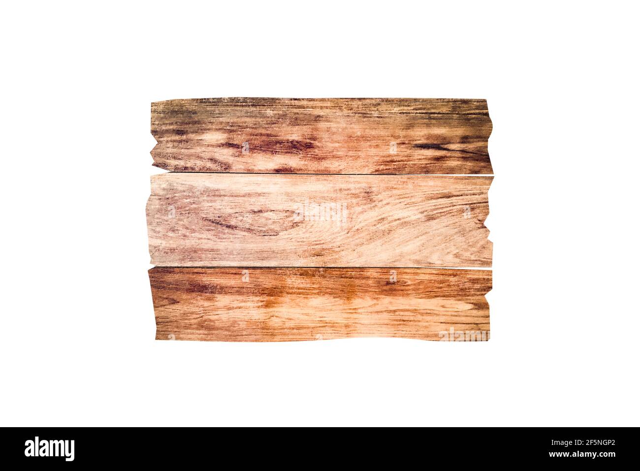 Single of wooden sign isolated on white background with clipping path ...