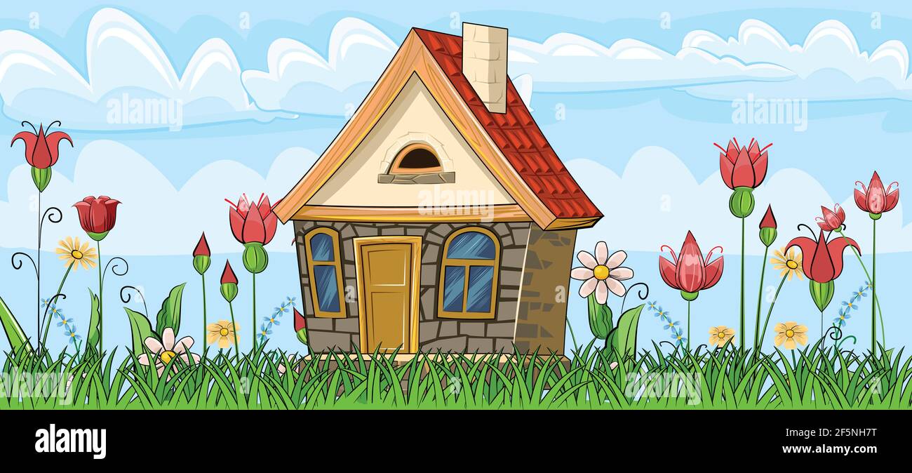 Cartoon house hi-res stock photography and images - Alamy