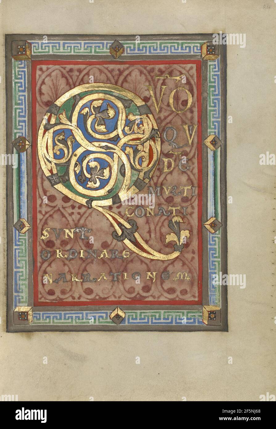 Illuminated incipit page hi-res stock photography and images - Alamy