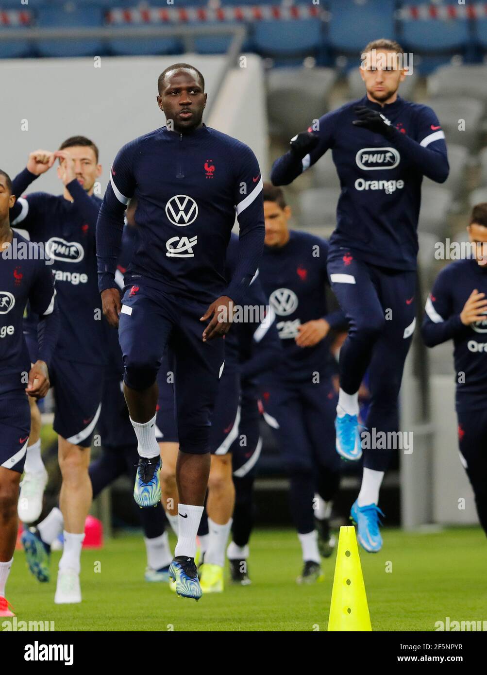 Soccer Football World Cup Qualifiers Europe France Training Nur Sultan Kazakhstan March 27 2021 France S Moussa Sissoko And Adrien Rabiot During Training Reuters Vasily Fedosenko Stock Photo Alamy