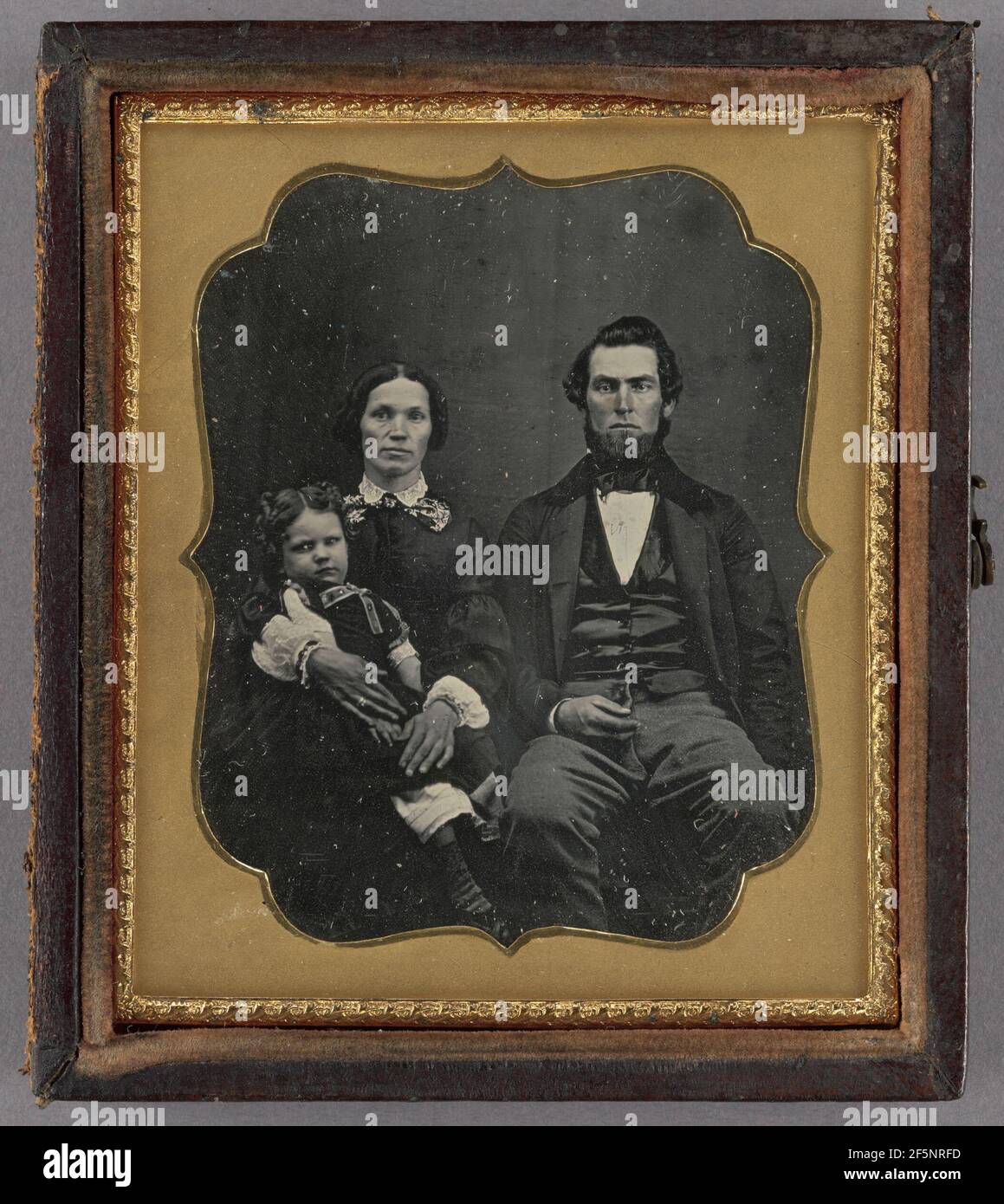 Portrait of a Family. Unknown maker, American Stock Photo