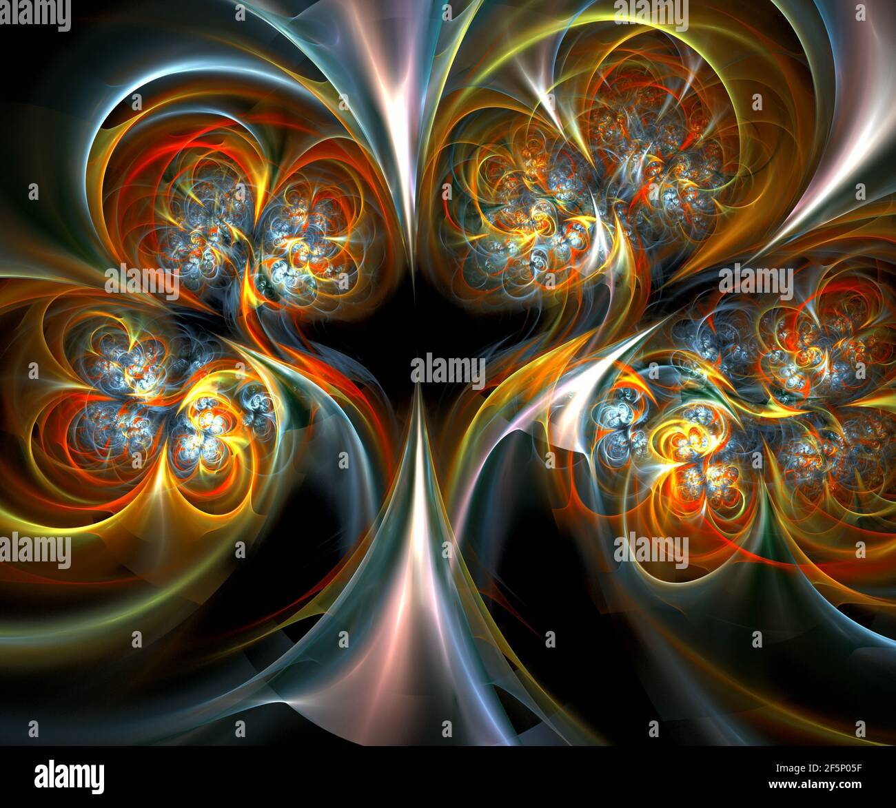 Computer generated fractal artwork for creative art,design and ...