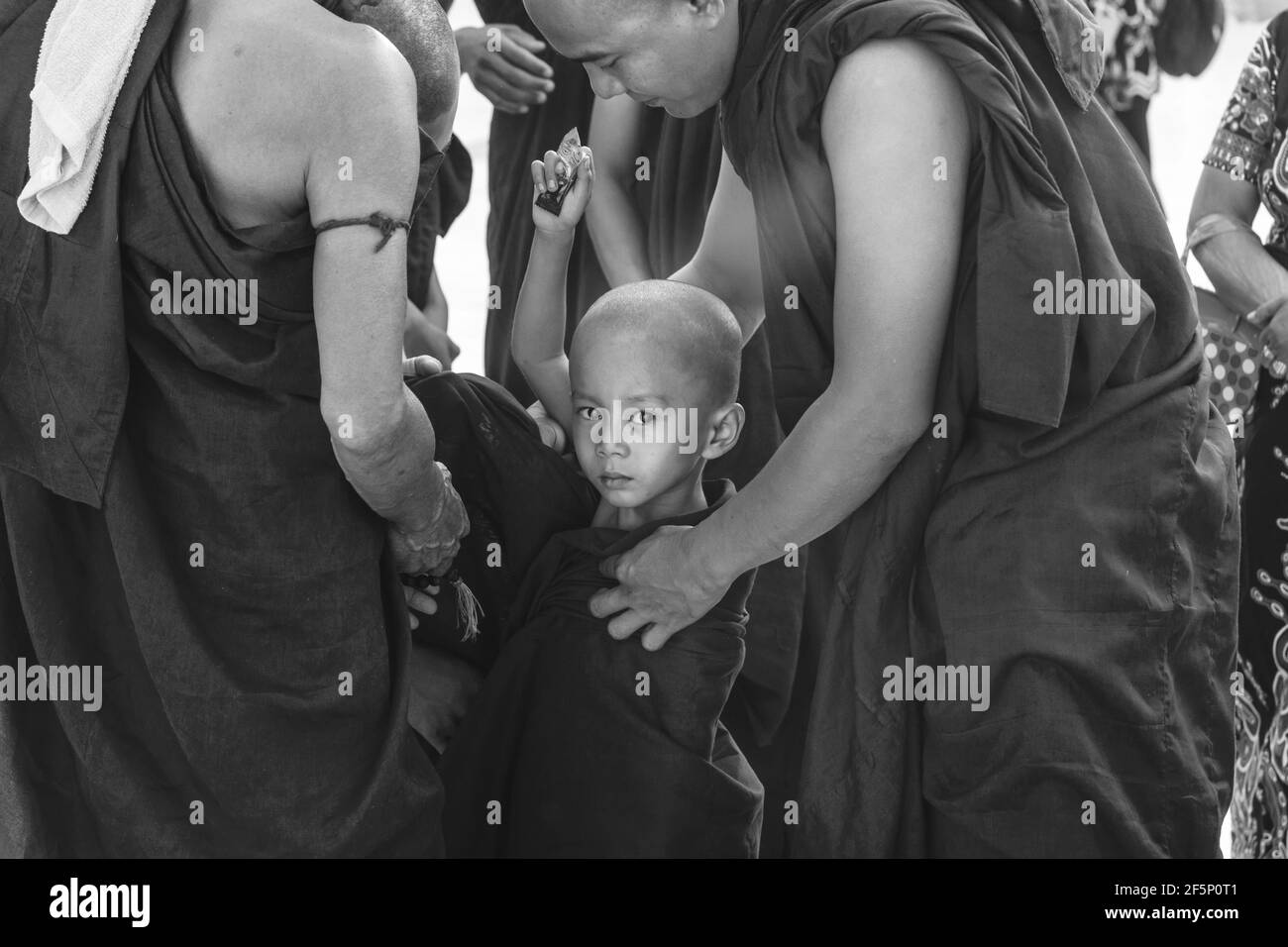 Myanmar help Black and White Stock Photos & Images Alamy