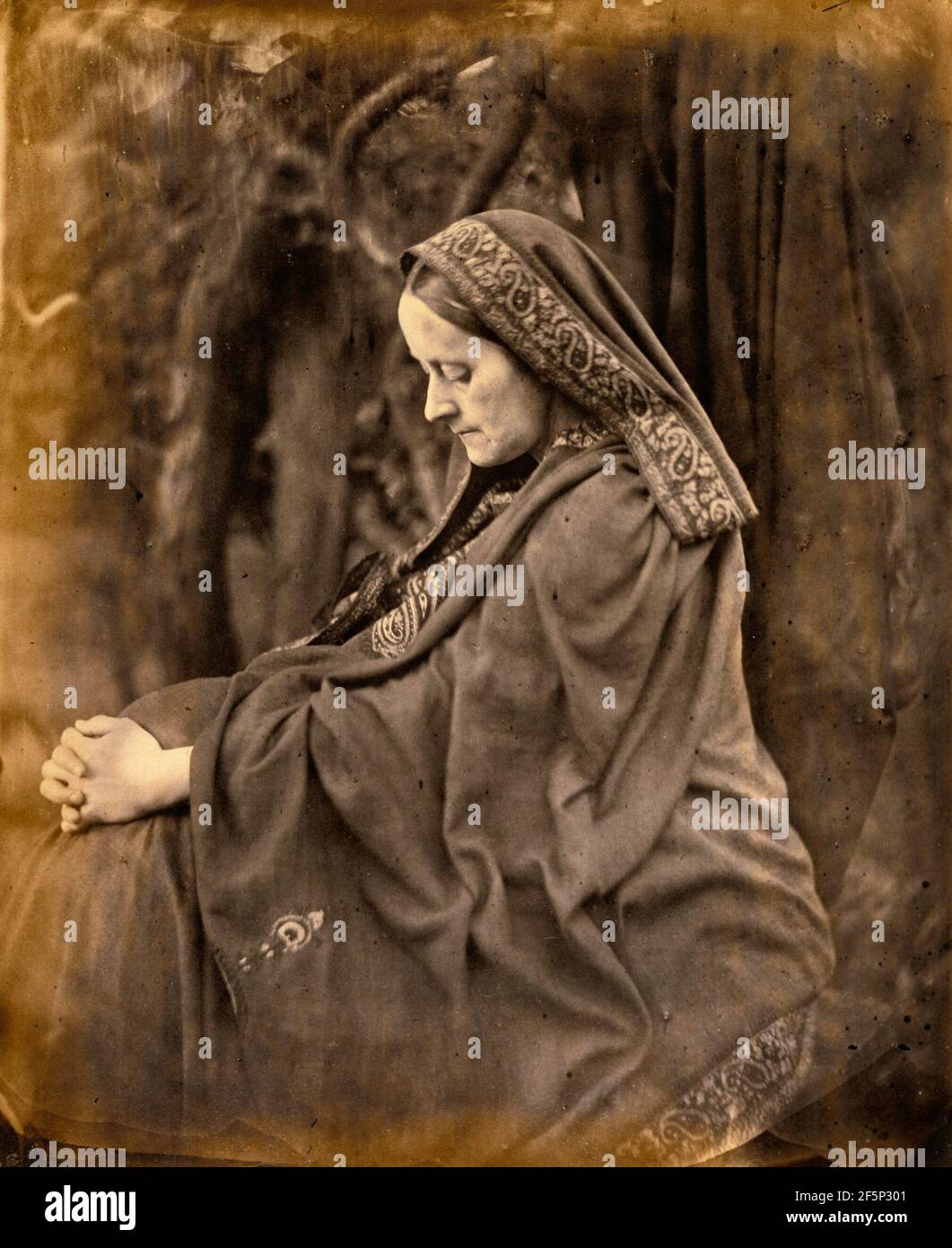 Lady Elcho as a Cumean Sybil. Julia Margaret Cameron (British, born India, 1815 - 1879) Stock Photo