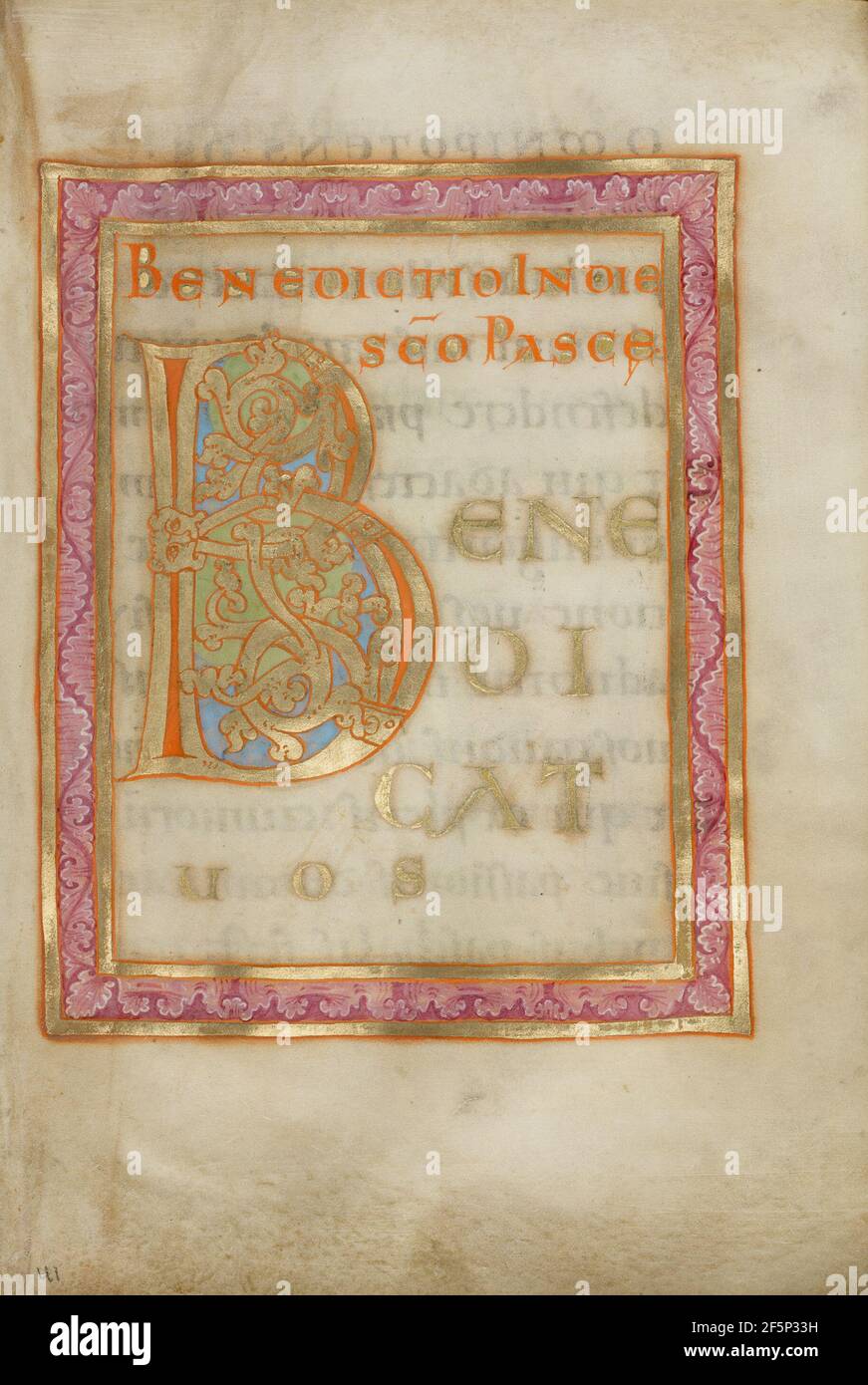 Medieval illuminated page border hi-res stock photography and images ...