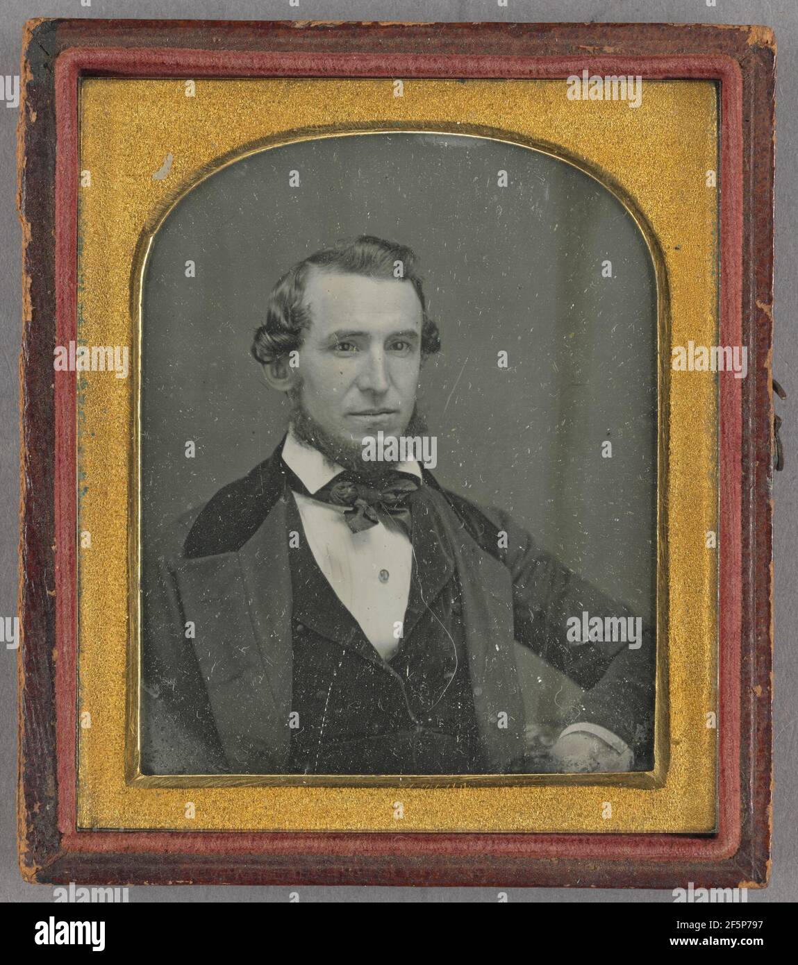 Portrait of a Man with Chin Whiskers. Unknown maker, American Stock Photo