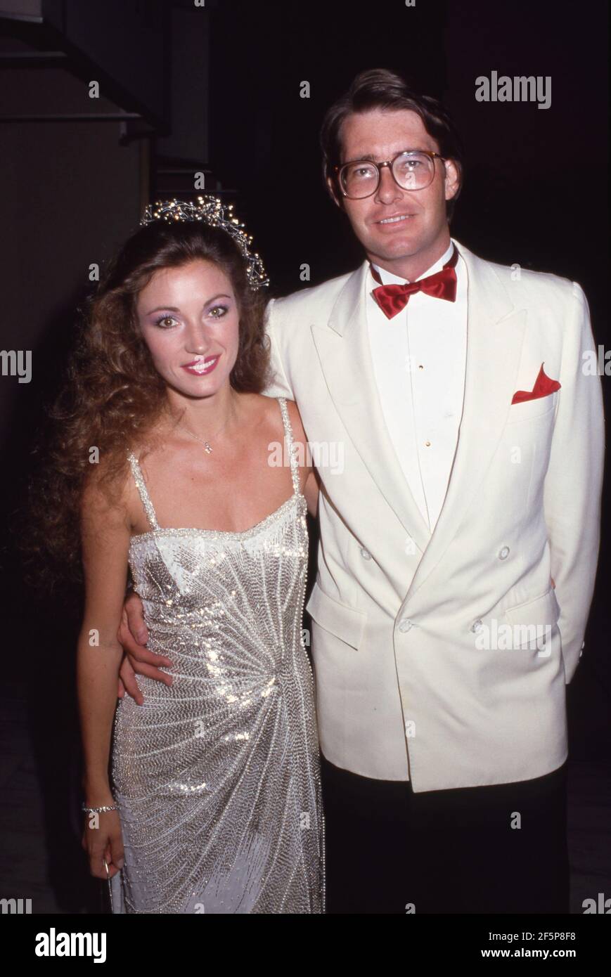 Jane Seymour and David Flynn 1989 Credit Ralph Dominguez/MediaPunch Stock Photo Alamy