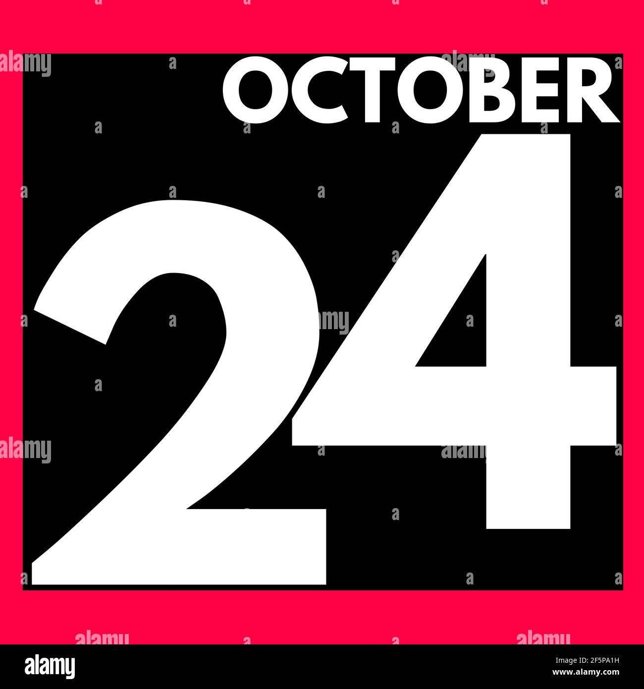October 24 modern daily calendar icon date day month calendar for