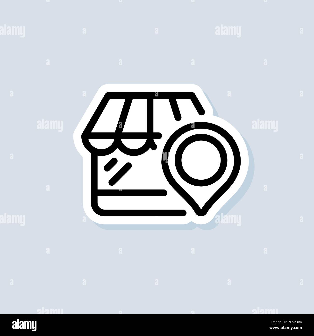 Sticker geotag Stock Vector Images Alamy