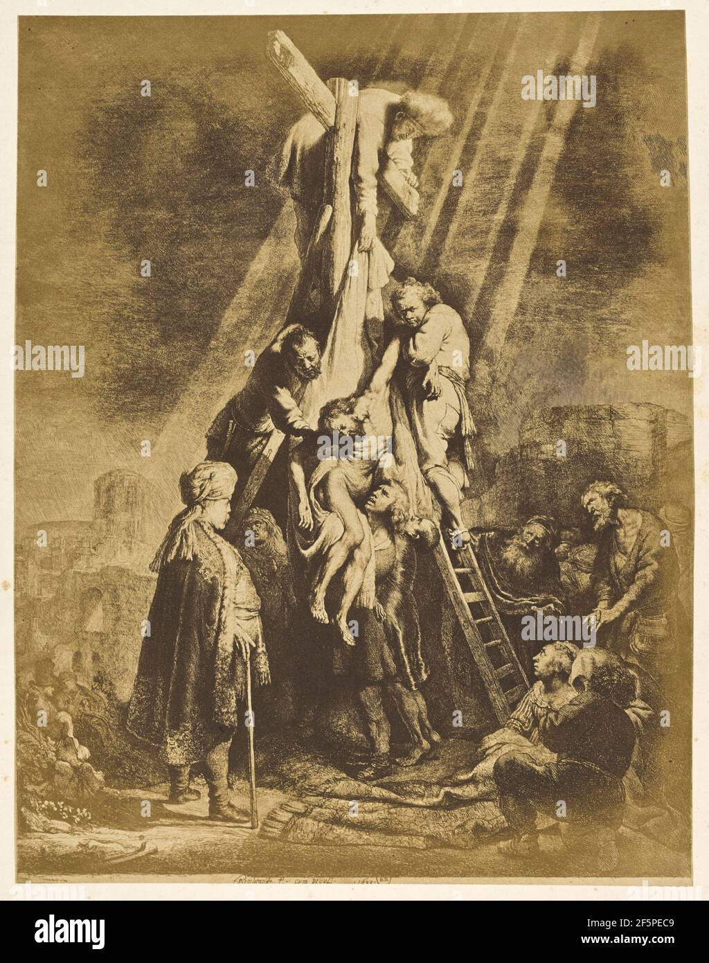 La Grande Descente de Croix. Bisson Frères (French, active 1840 - 1864) Stock Photo