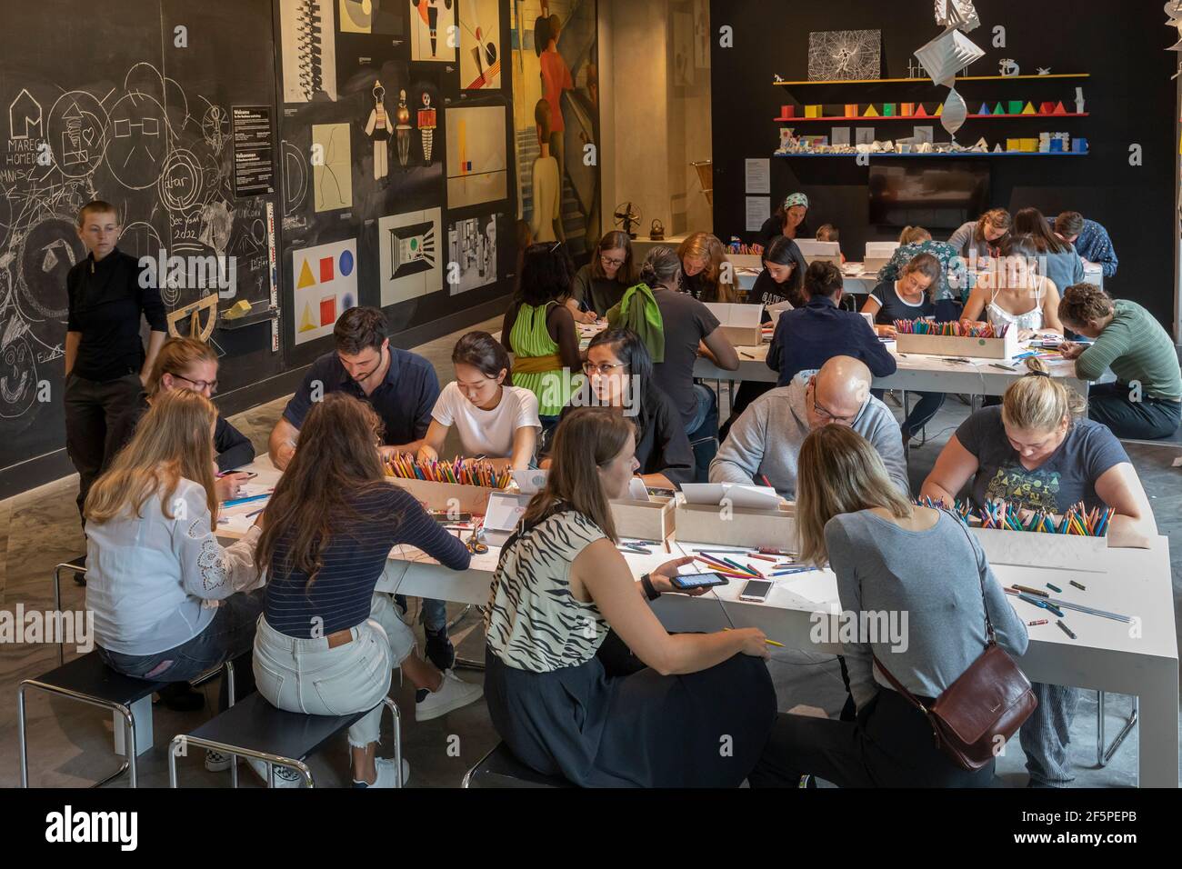 The Danish Museum of Art and Design in Copenhagen, Visitors at creative