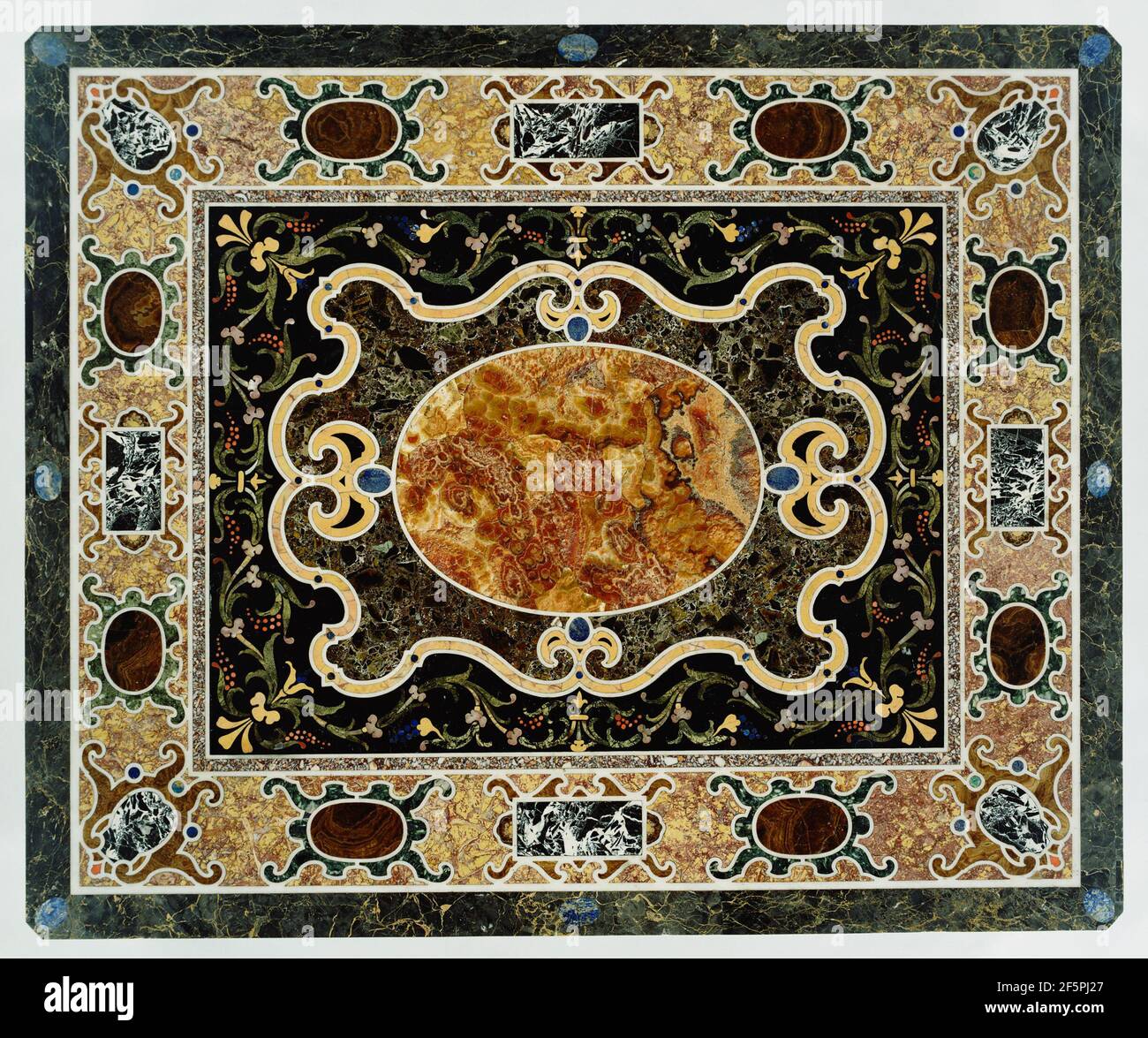 Pietre dure Table. Unknown Stock Photo Alamy