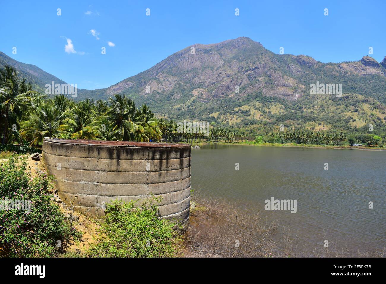 Scenic Combai Dam in Dindigul Stock Photo Alamy