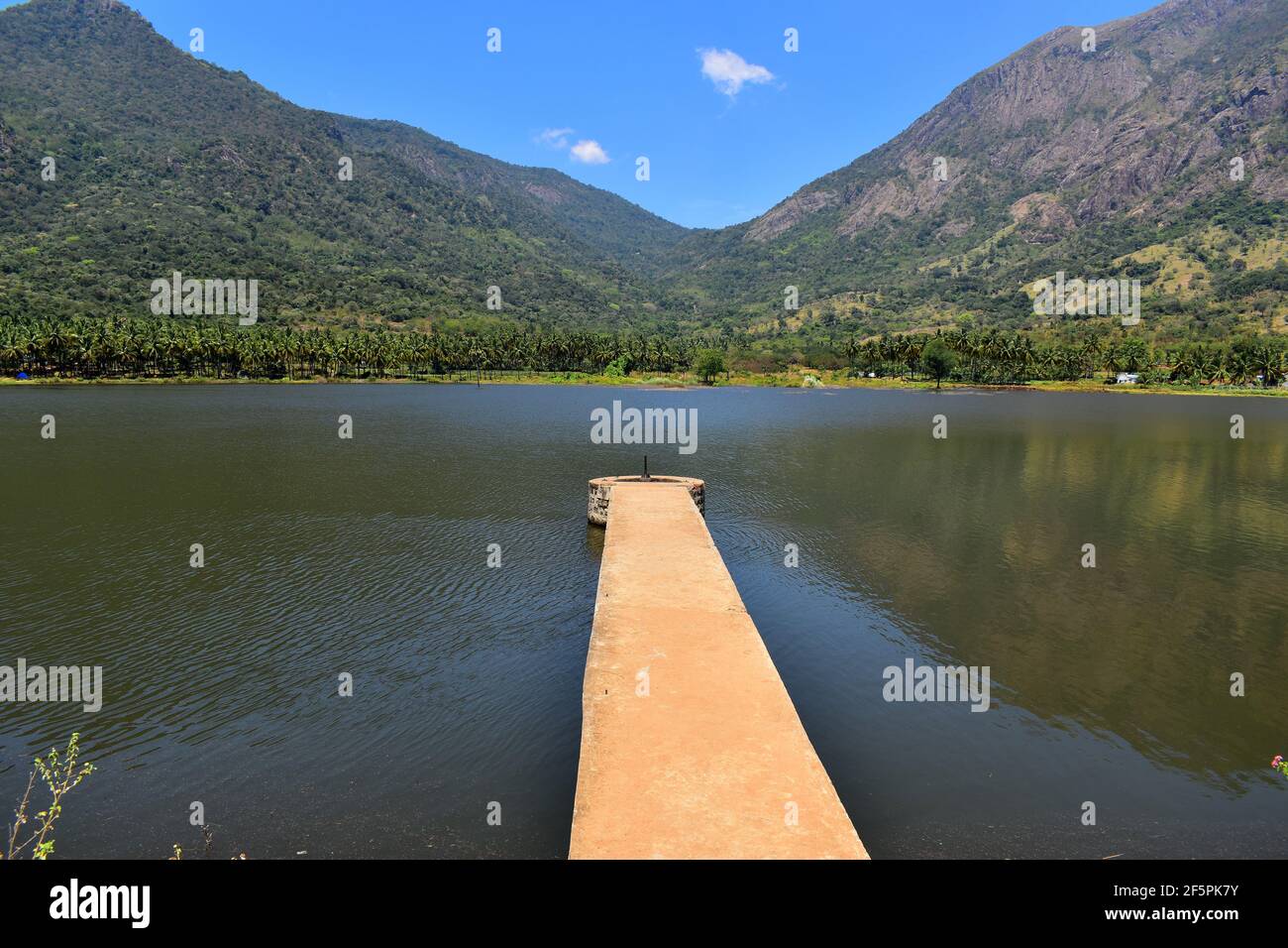 Scenic Combai Dam in Dindigul Stock Photo Alamy