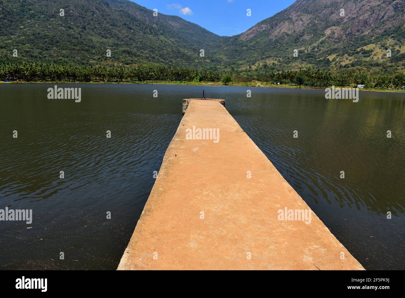 Scenic Combai Dam in Dindigul Stock Photo Alamy