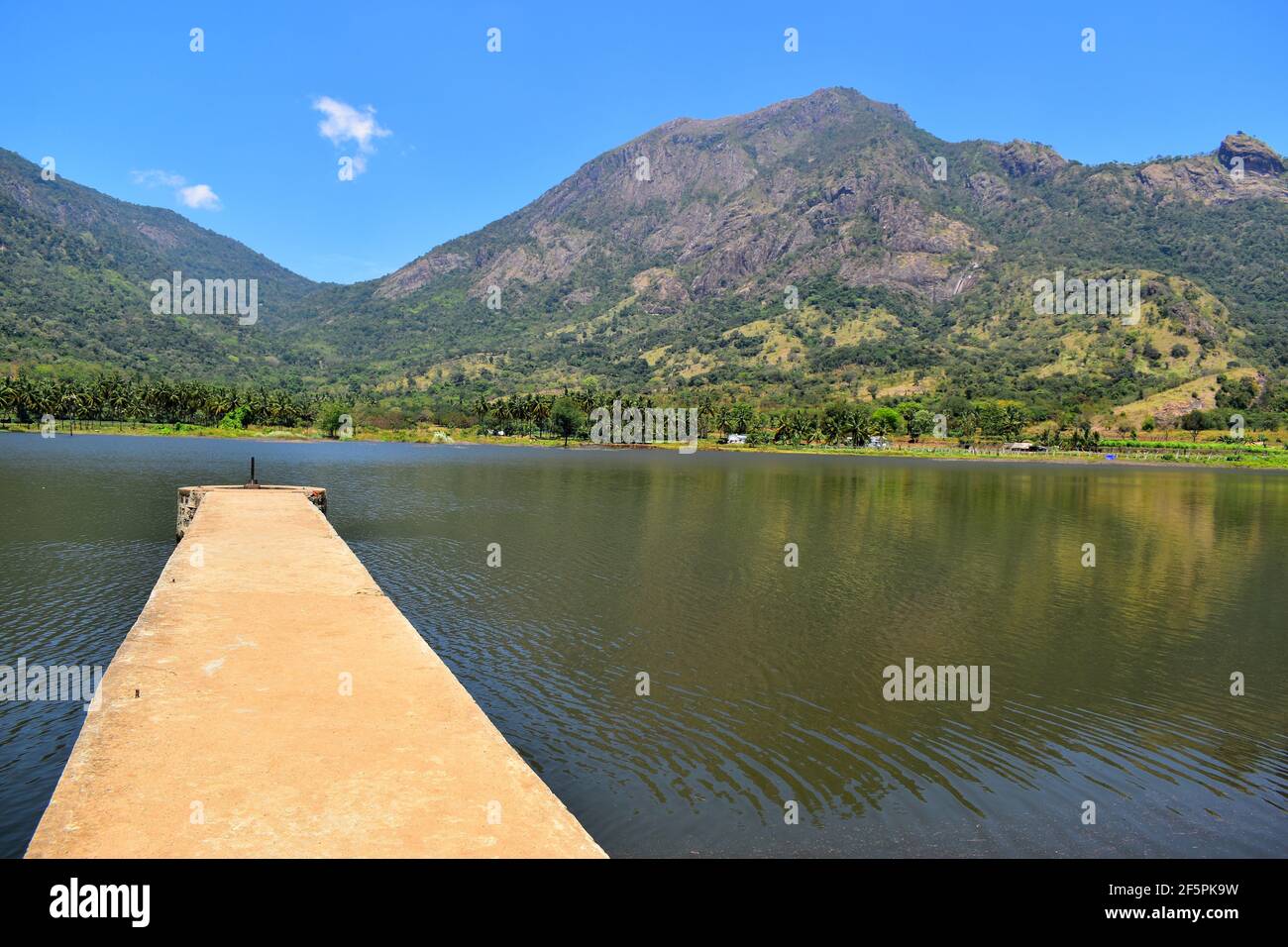 Scenic Combai Dam in Dindigul Stock Photo Alamy