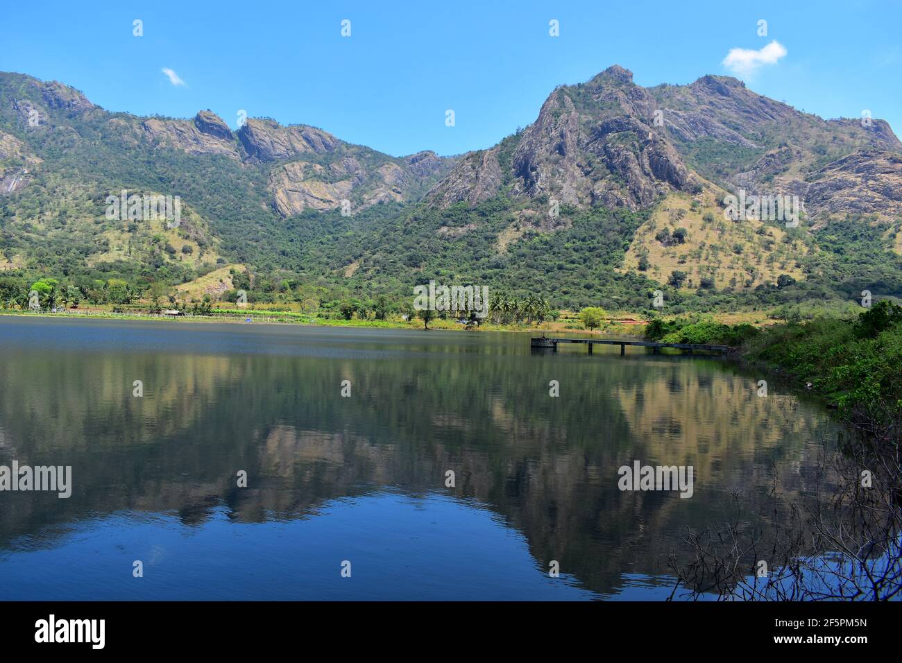 Scenic Combai Dam in Dindigul Stock Photo Alamy