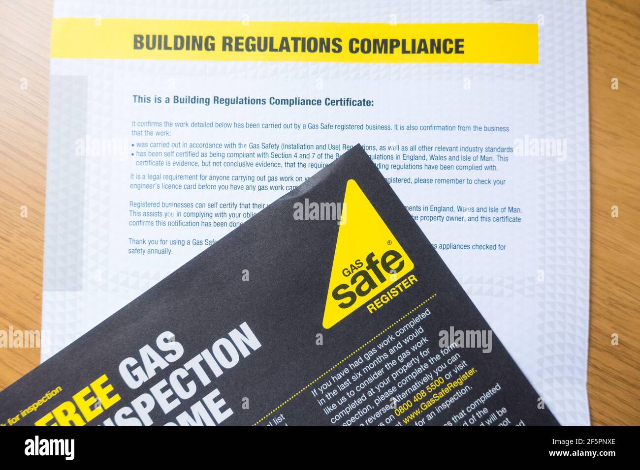 GAS safe register documents provided in post after installation and