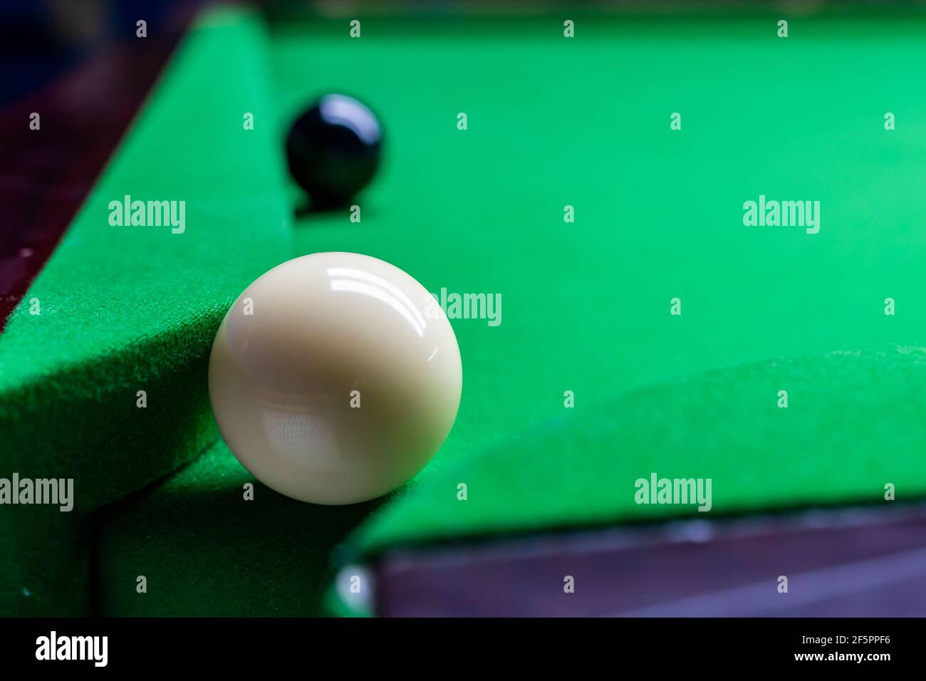 Angled, not snookered Stock Photo