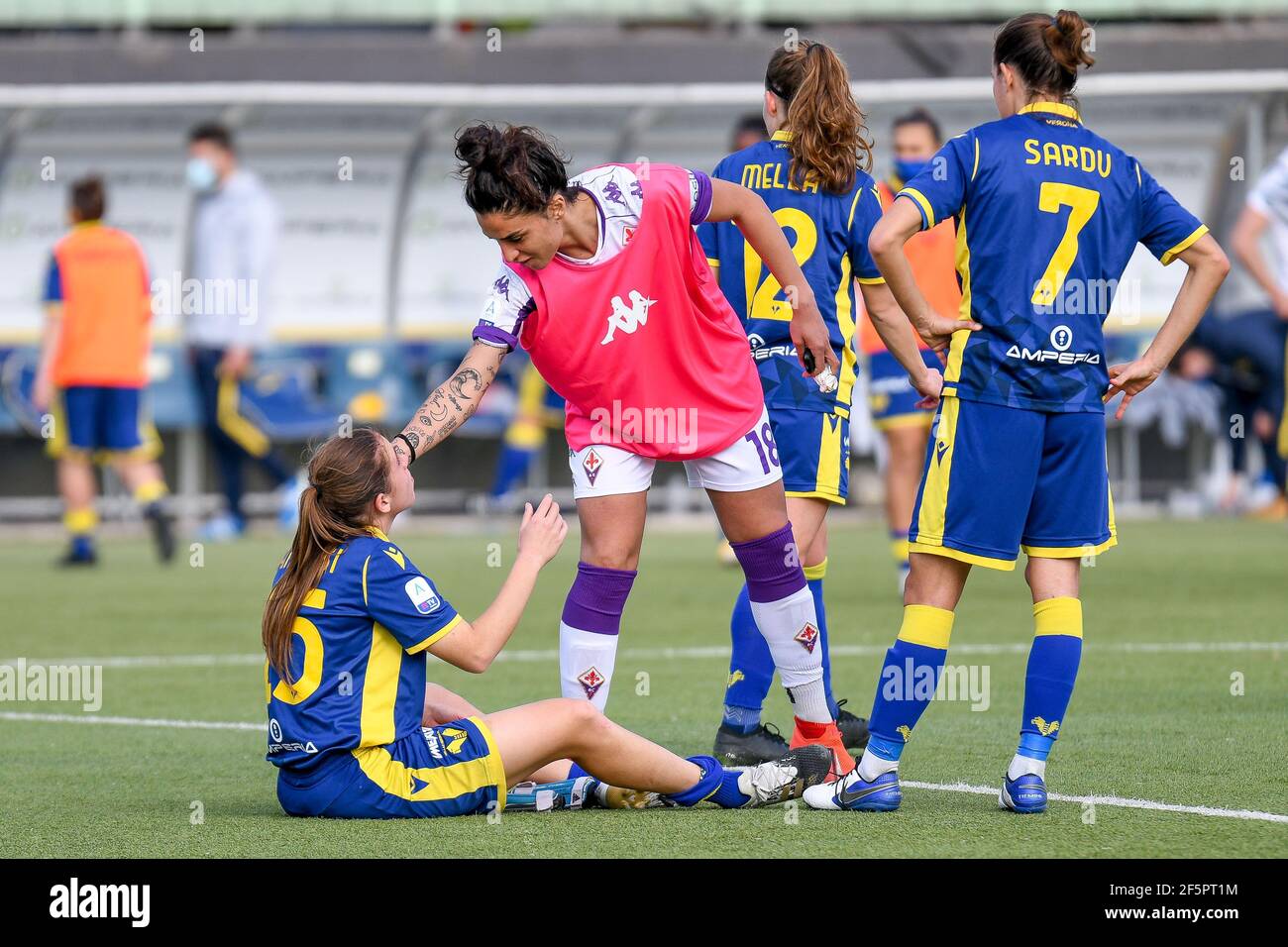 Martina Zanoli (Fiorentina Femminile) portrait during Hellas Verona Women  vs ACF Fiorentina femminile, Italian fo - Photo .LiveMedia/Ettore Griffoni  Stock Photo - Alamy