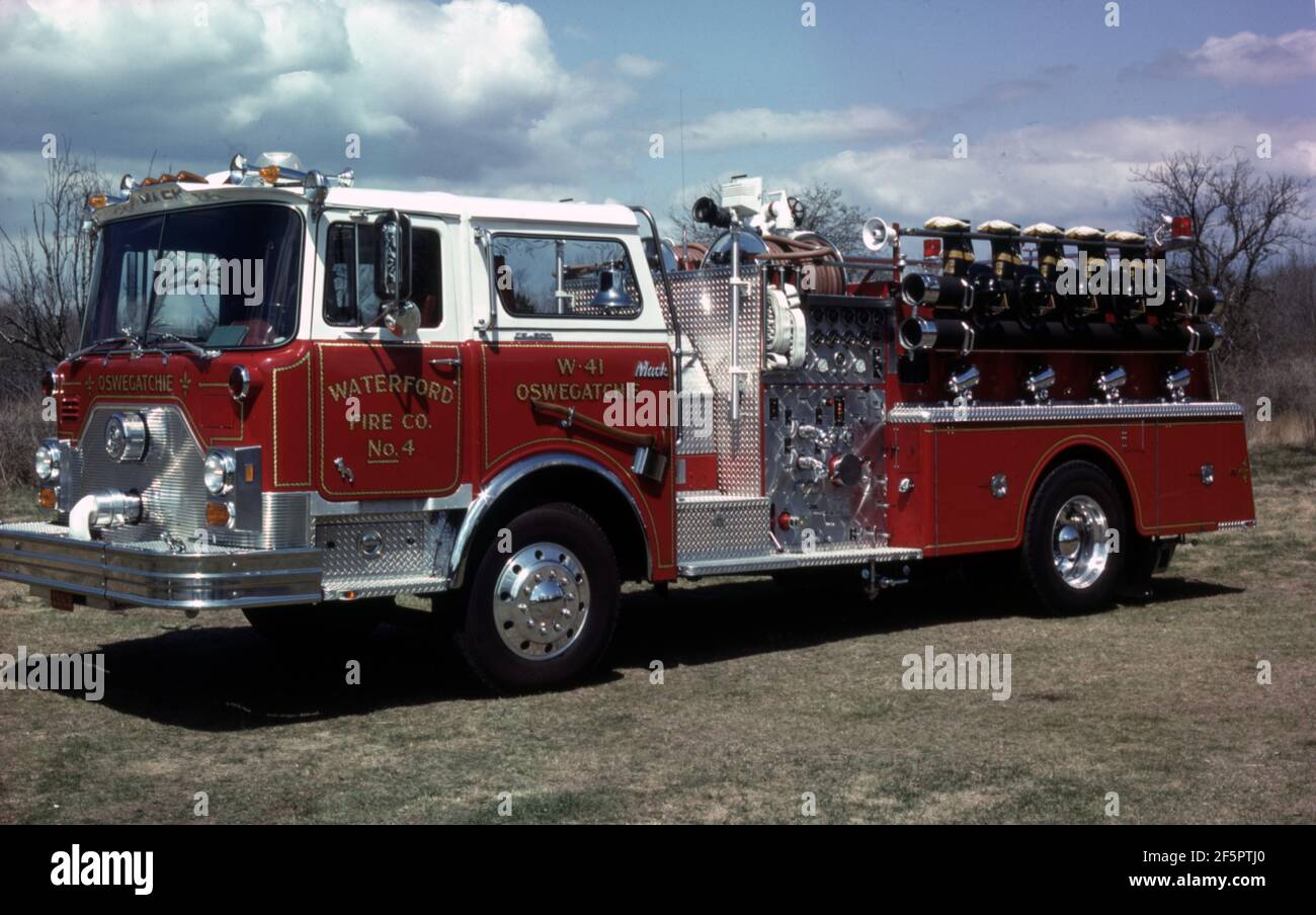 USA US-Fire Truck MACK CF Model Pumper Stock Photo