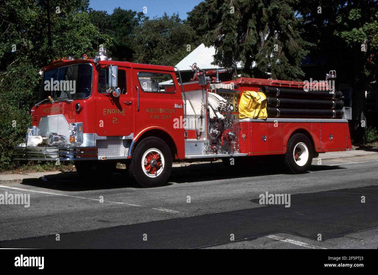 1 :64 Diecast Mack CF Pumper USA Fire Truck Modèle Cote DIvoire - Foto 5