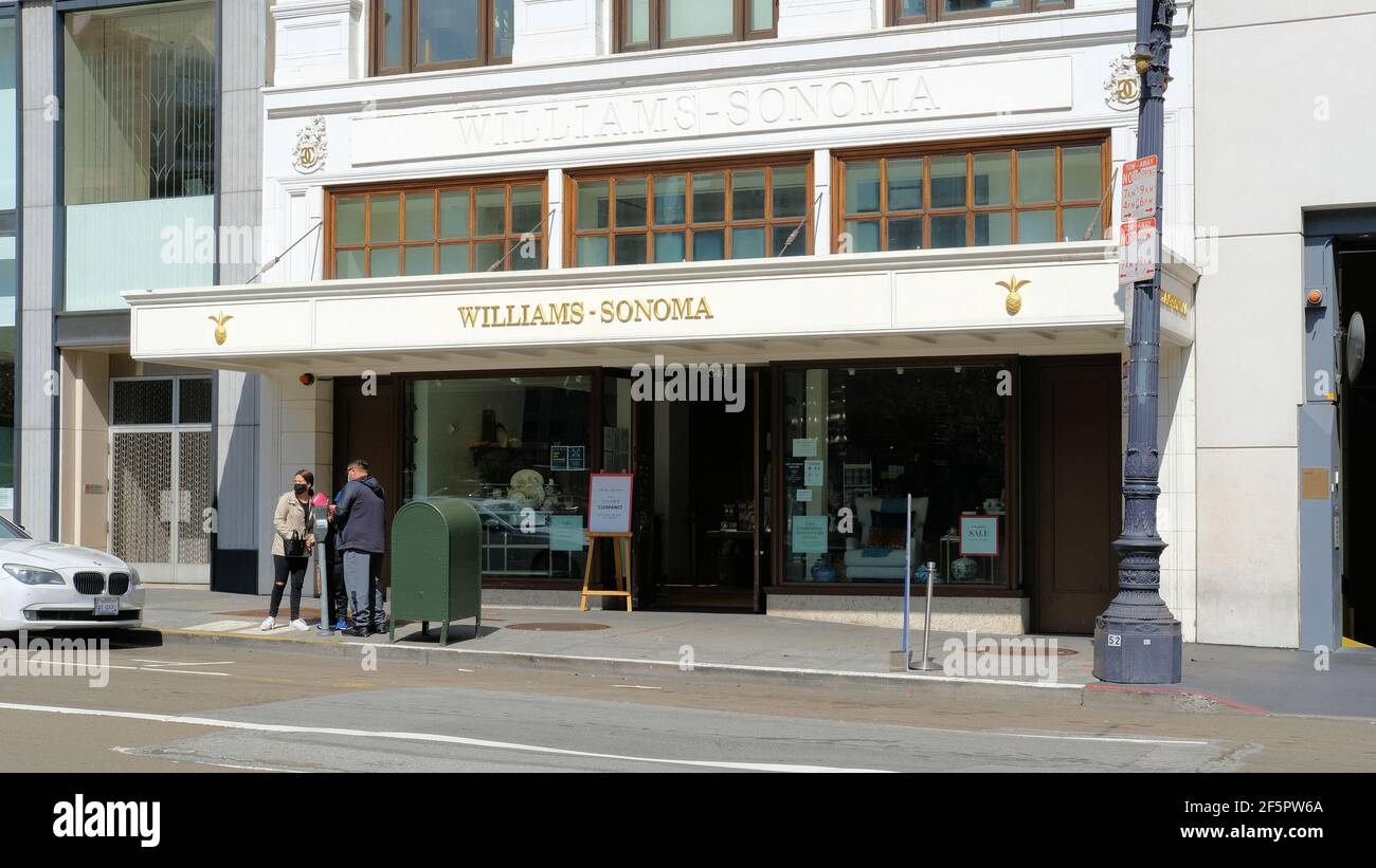 WilliamsSonoma flagship store at Union Square in downtown San